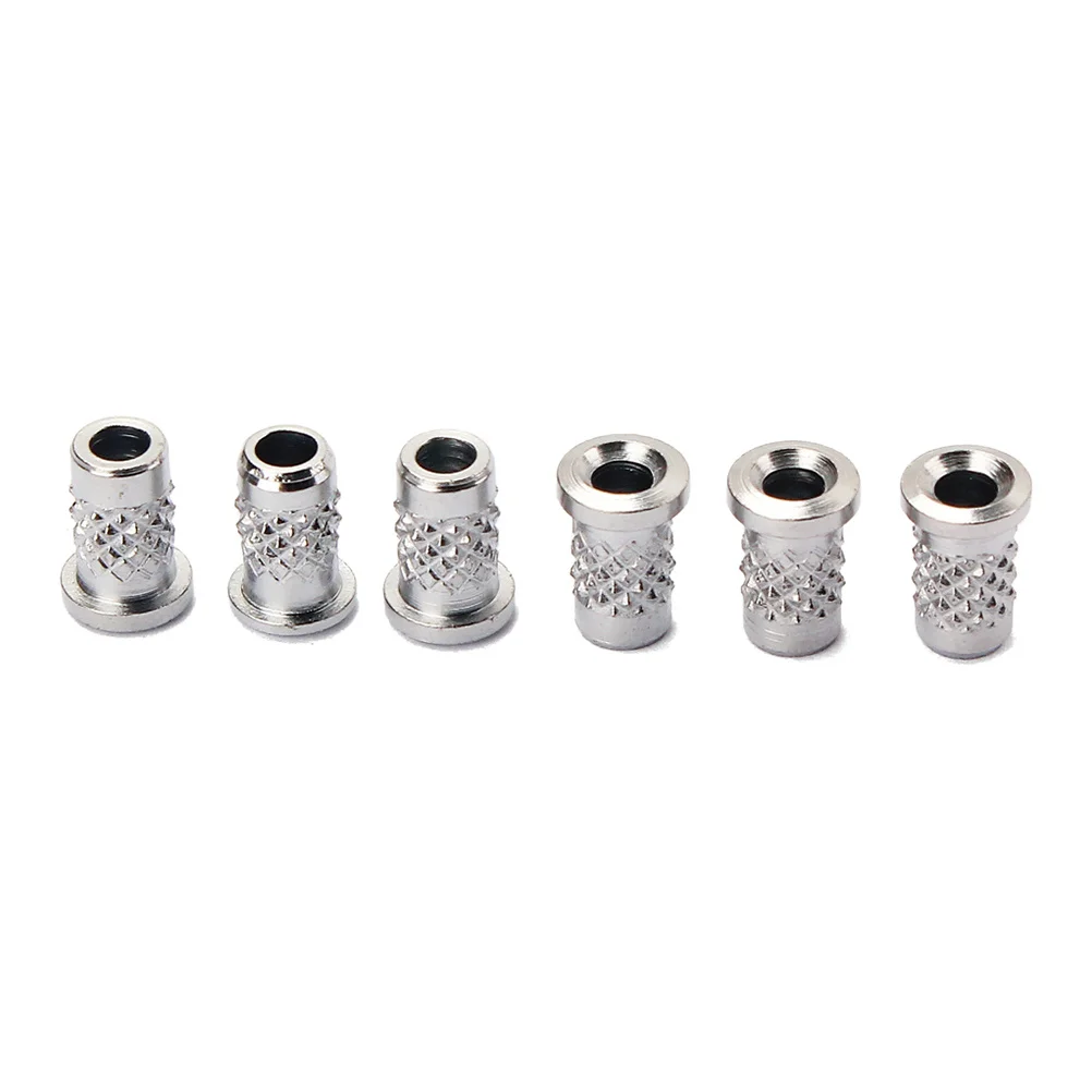 

6Pcs Guitar String Through Body Ferrules Compatible with Existing Guitars and New Builds Silver Ge26 Guitar String Cap