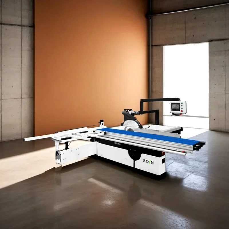 Fully Automatic Computer Control Wood Cutting Panel Saw Machine CNC Sliding  Saw