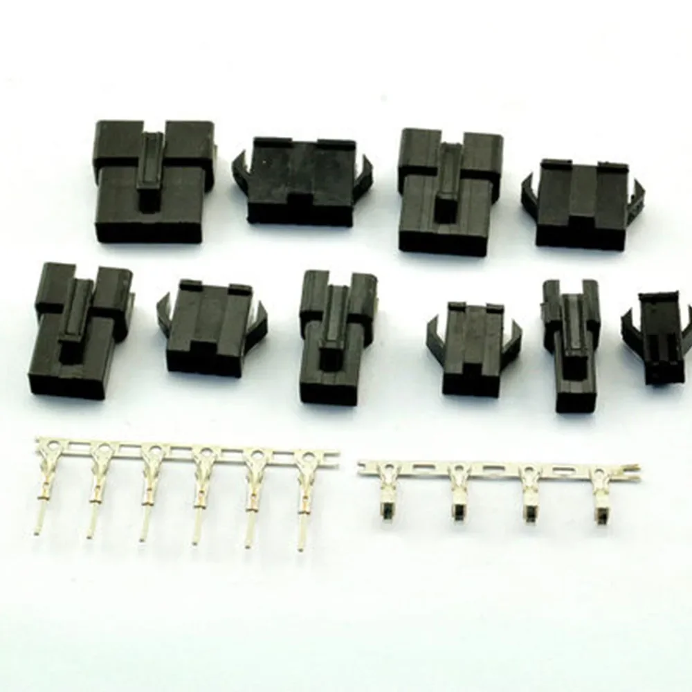 SM2.54 2P 3P 4P 5P 6P 8P 2.54 Female and Male JST 2.54MM  connector Black Quick Connector