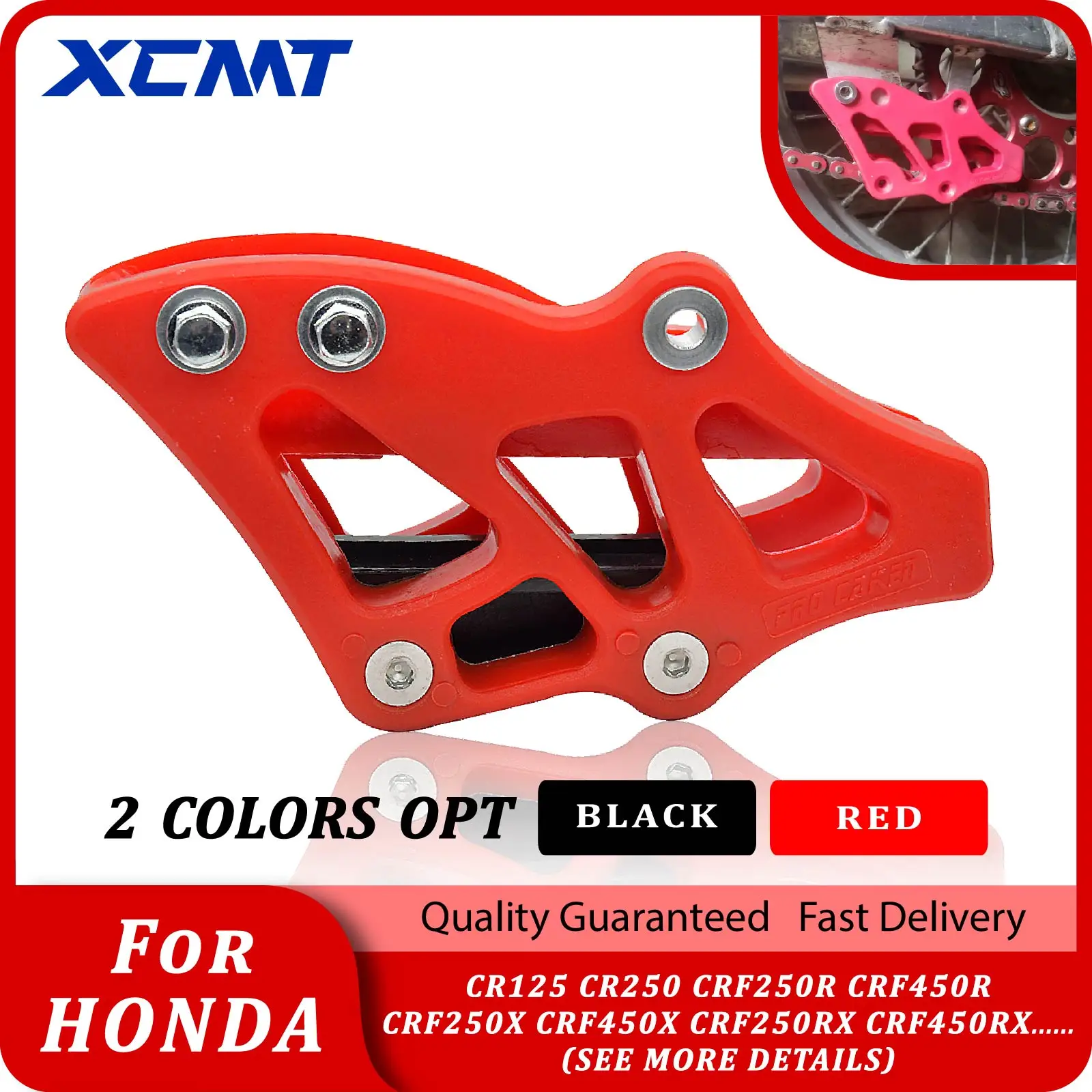 دراجة نارية سلسلة بلاستيكية دليل الحرس لهوندا CR125 CR250 CRF250R CRF450R CRF250X CRF450X CRF250RX CRF450RX CRF CR 2002-2021