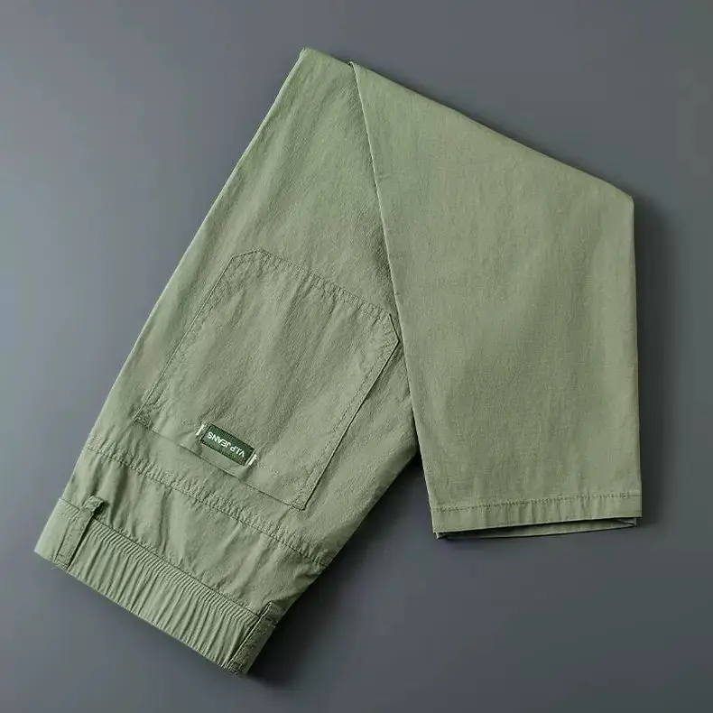 

Harajuku повседневные брюки повседневные летние тонкие дышащие универсальные спортивные свободные прямые брюки Harla мужская одежда брюки мужские