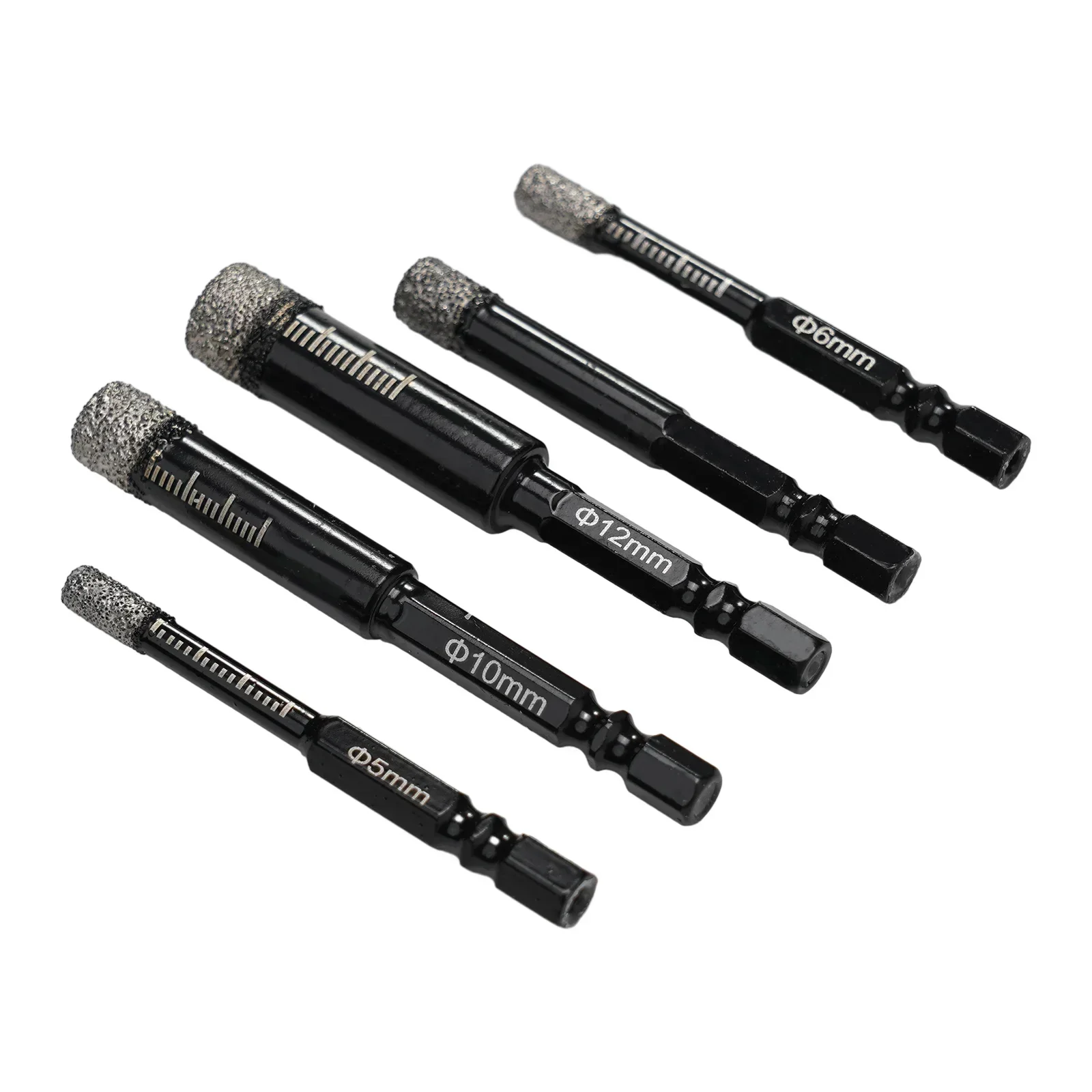 

Long Life Drilling Vaccum Brazed Diamond Drill Bits Long Lasting Vaccum Brazed Drill Bits for Hard Plastic 5pcs Set