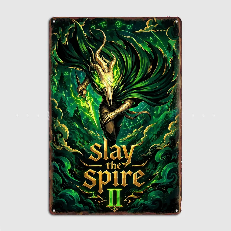 Slay the Spire II Game Art Poster Metal Sign Bedroom Indoor Outdoor Home Decor Bar Custom Posters Wall Room Decorations
