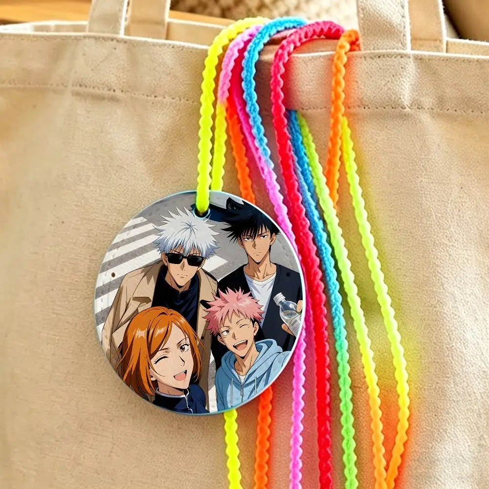 

Yuji N-Nobara Anime J-Jujutsu For Suitcases Travel ID Luggage Tag for Backpack Address Holder Baggage Boarding Portable Ticket