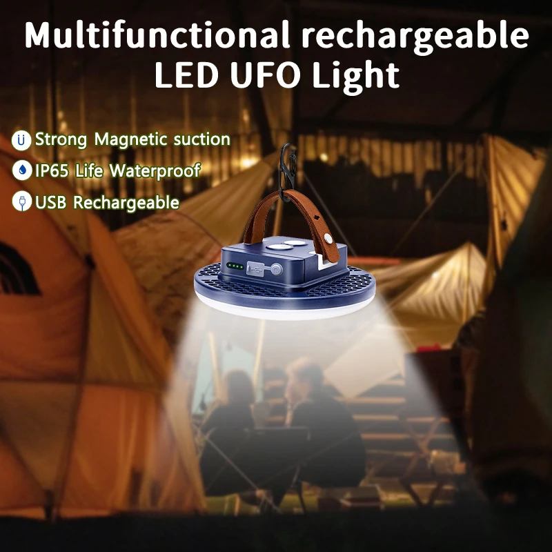 15600mah Portable High Power Rechargeable LED Magnet Flashlight Camping Lantern Fishing Light Outdoor Work Repair Lighting LED