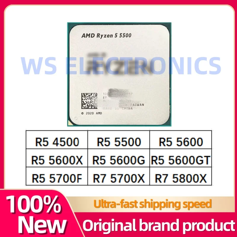 Ryzen 5 R5 4500 R5 5500 R5 5600 R5 5600X R5 5600G R5 5600GT R5 5700F R7 5700X R7 5800X CPU processor Ready to ship at any time