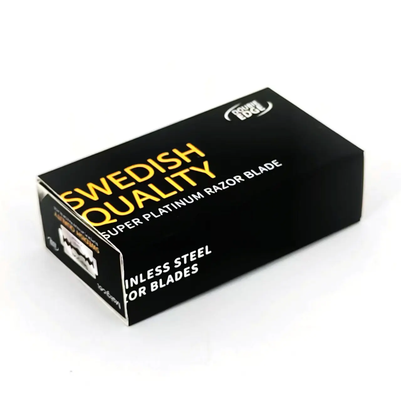 50/100 عبوة من شفرات الحلاقة ذات الحافة المزدوجة من البلاتين الفائق، من الفولاذ المقاوم للصدأ حاد للغاية للحلاقة، شفرات حلاقة للرجال #6