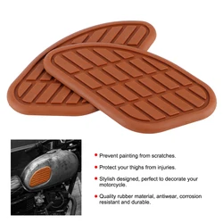 오토바이 연료 탱크 견인 패드 보호대, 빈티지 범용 무릎 그립, 한 쌍