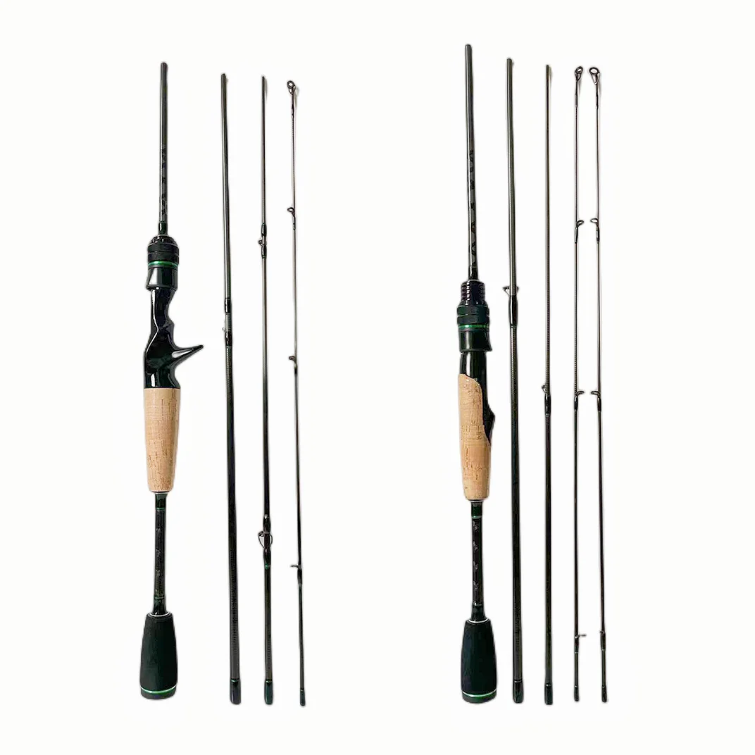 Carbon Telescopic Fishing Rod pole 1.68m 1.8m 2.1m 2.4m 2g-7g Ultralight Portable Travel Spinning Casting Rods with Rod Bag