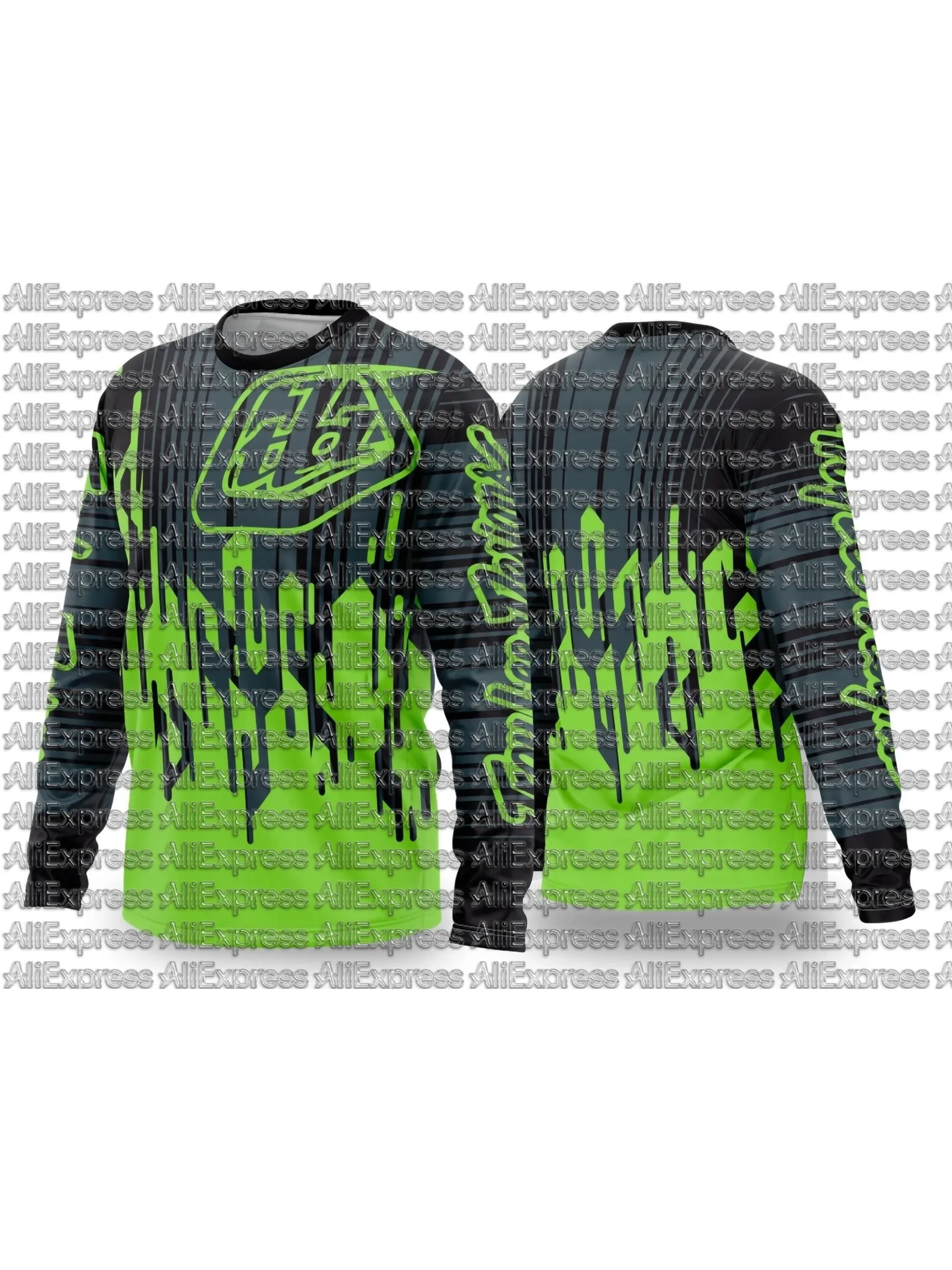 AliExpress NONE Summer Super Racing Motorcycle Training Cycling Suit Long Sleeved T-shirt Men Loose Oversized Breathable Quick Drying Sports Top