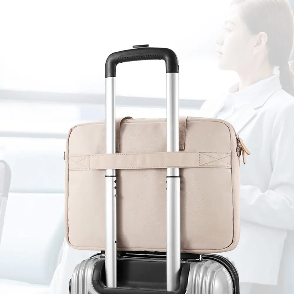 Fashion Business Laptop Handbag Lightweight Slim Laptop Carrying Tote with Smooth Zipper Large Capacity for Laptops Notebooks