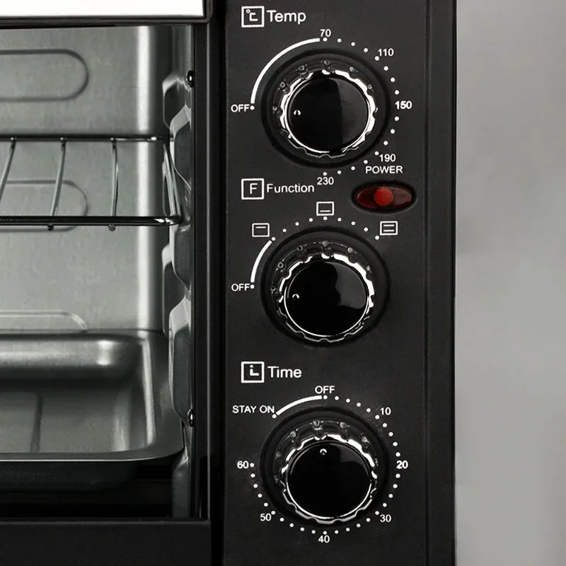Electric Oven Large Capacity Multifunctional Visible Baking Home Smart Cake and Breakfast Make Pizza Making Electric Toast Oven
