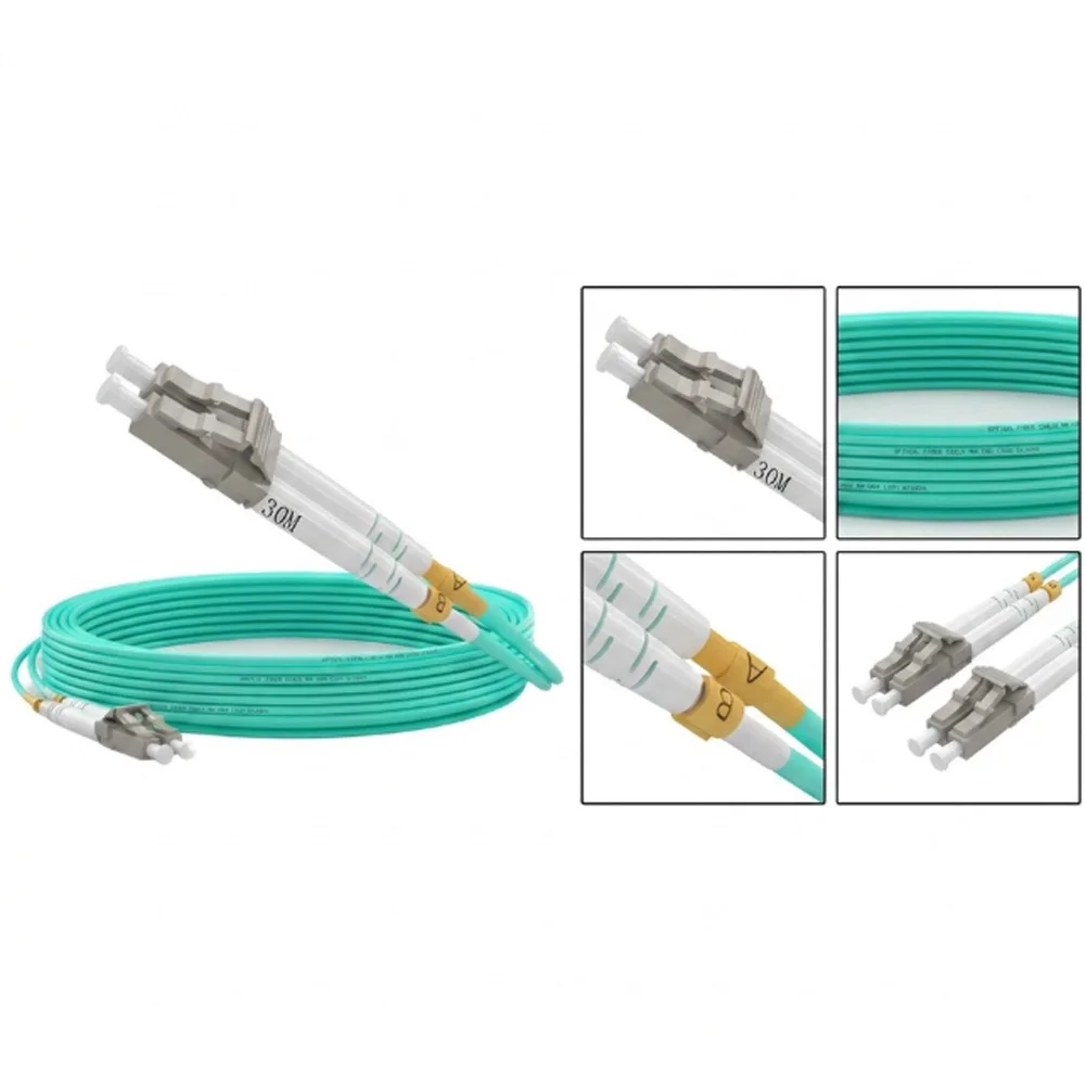 LC-LC Fiber Patch Cable with Bend-Insensitive Fiber Core and LSZH Jacket for Reliable Performance in Conduit Runs