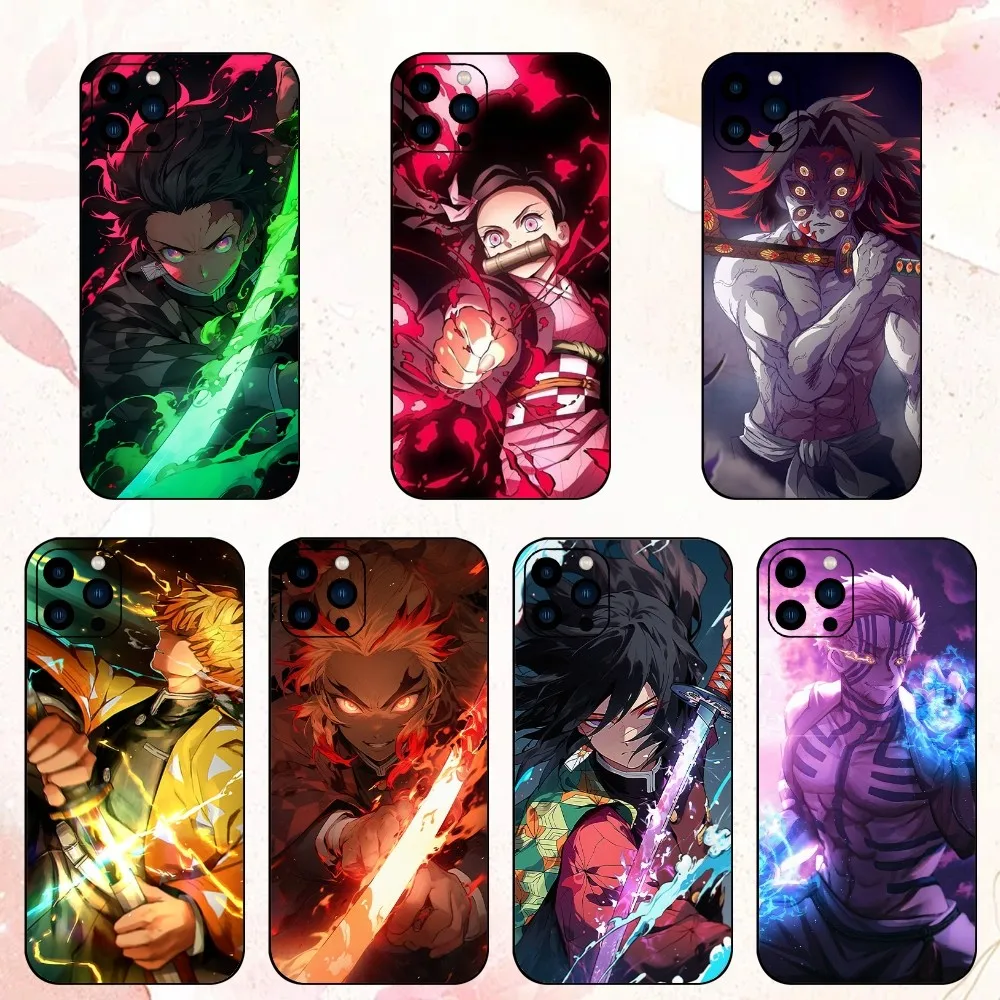 Bilibili Demon Slayer Phone Case For iPhone 15 14 13 12 Mini 11 Pro Max X XR XS 8 SE Plus Shell