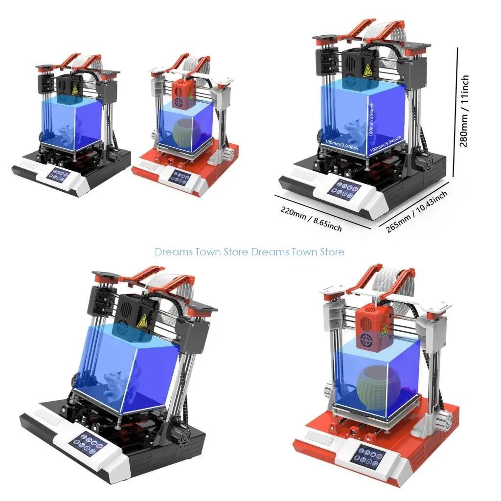 

HX6A 100x100x100mm Desktop 3D Printer Fast Printing Speed High Accuracy Miniature