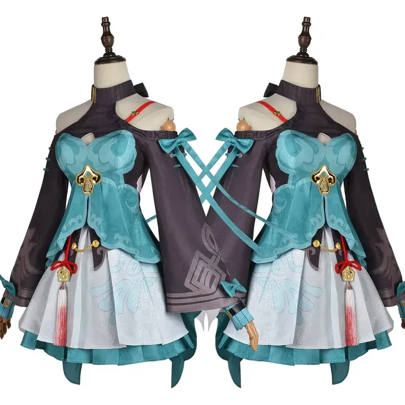 Game Honkai Star Rail Qingque Cosplay Sexy Dress Uniform Honkai Impact Outforms Halloween