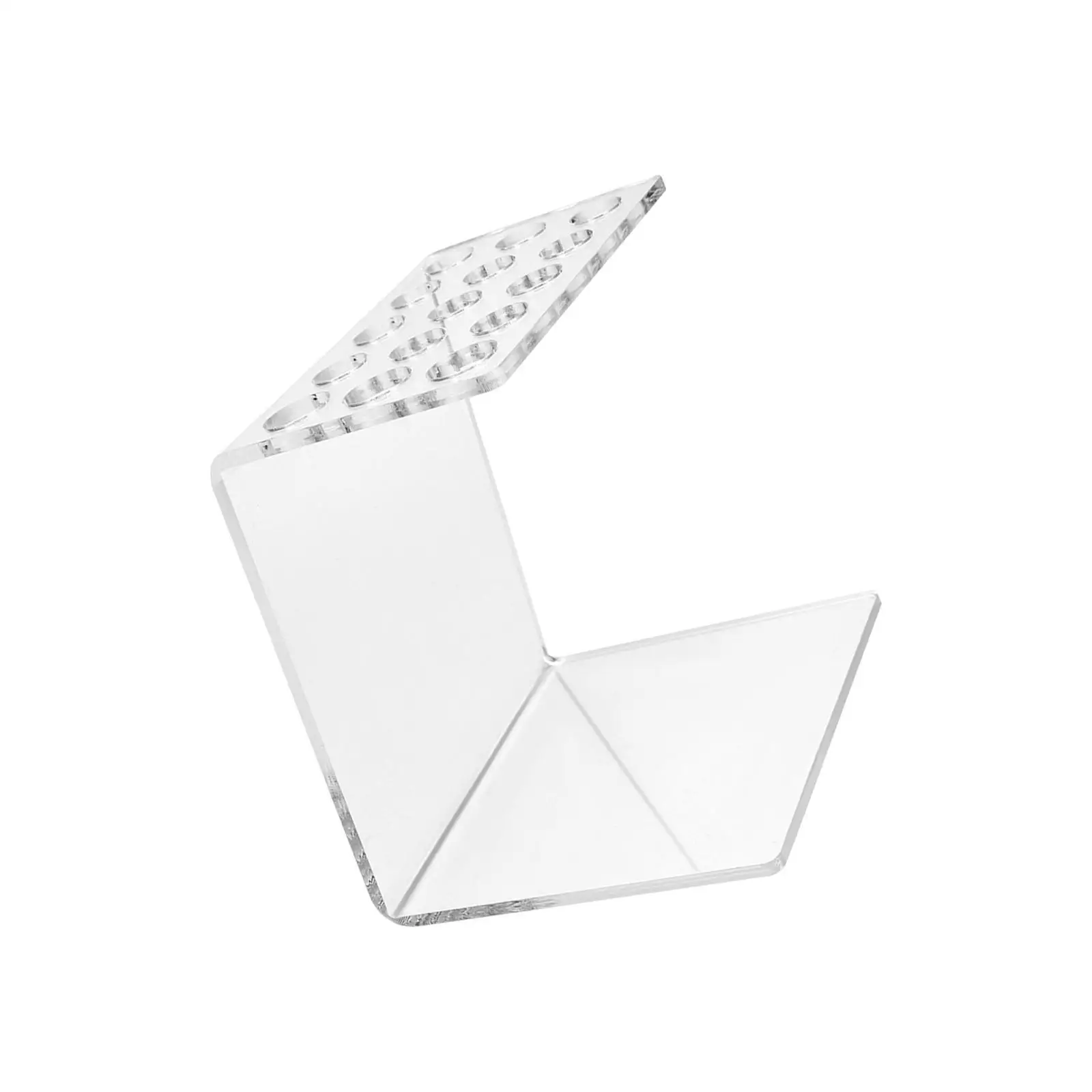 Salon Scissors Rack Holder 15 Holes Acrylic Clear for Hairdresser Shears Storage Organizer Barber Shop Supplies