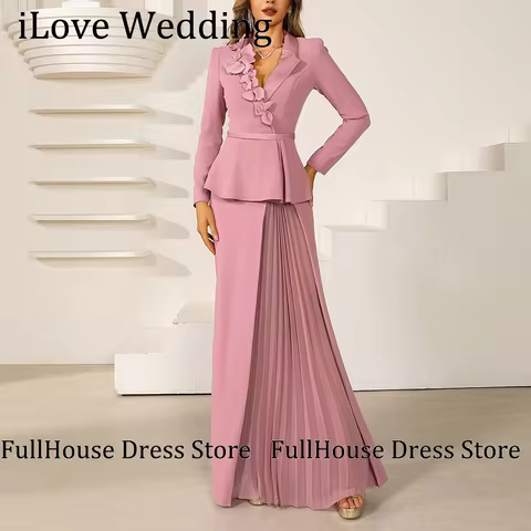 One Shoulder V-neck Long Sleeve Dress Formal Evening Dress Floor Length A-line Backless Draped Bridesmaid Dress for Customized