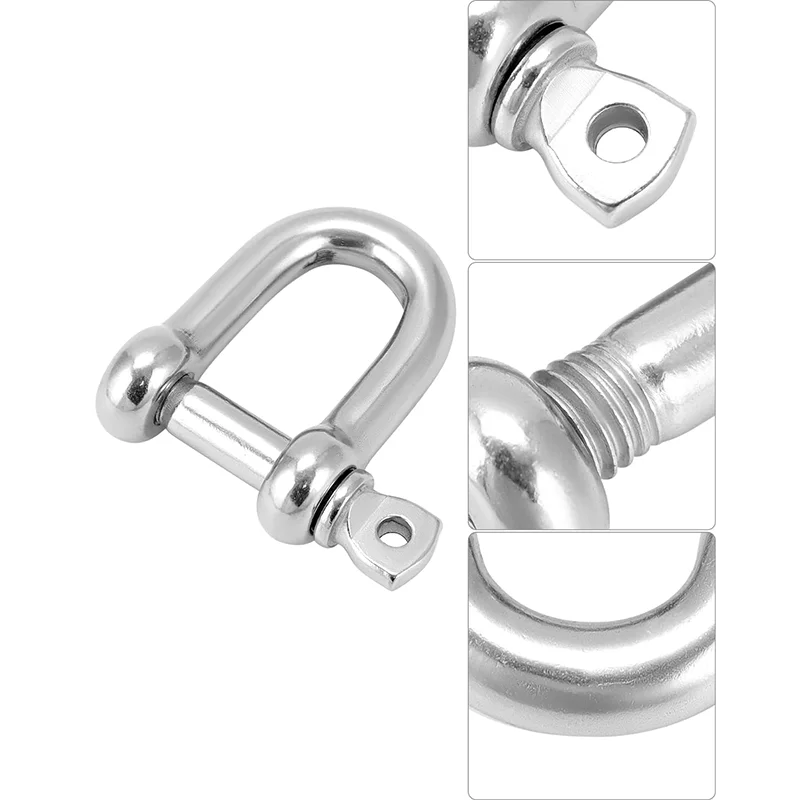 M10 Ring Shackle Lock 10 Pack 3/8