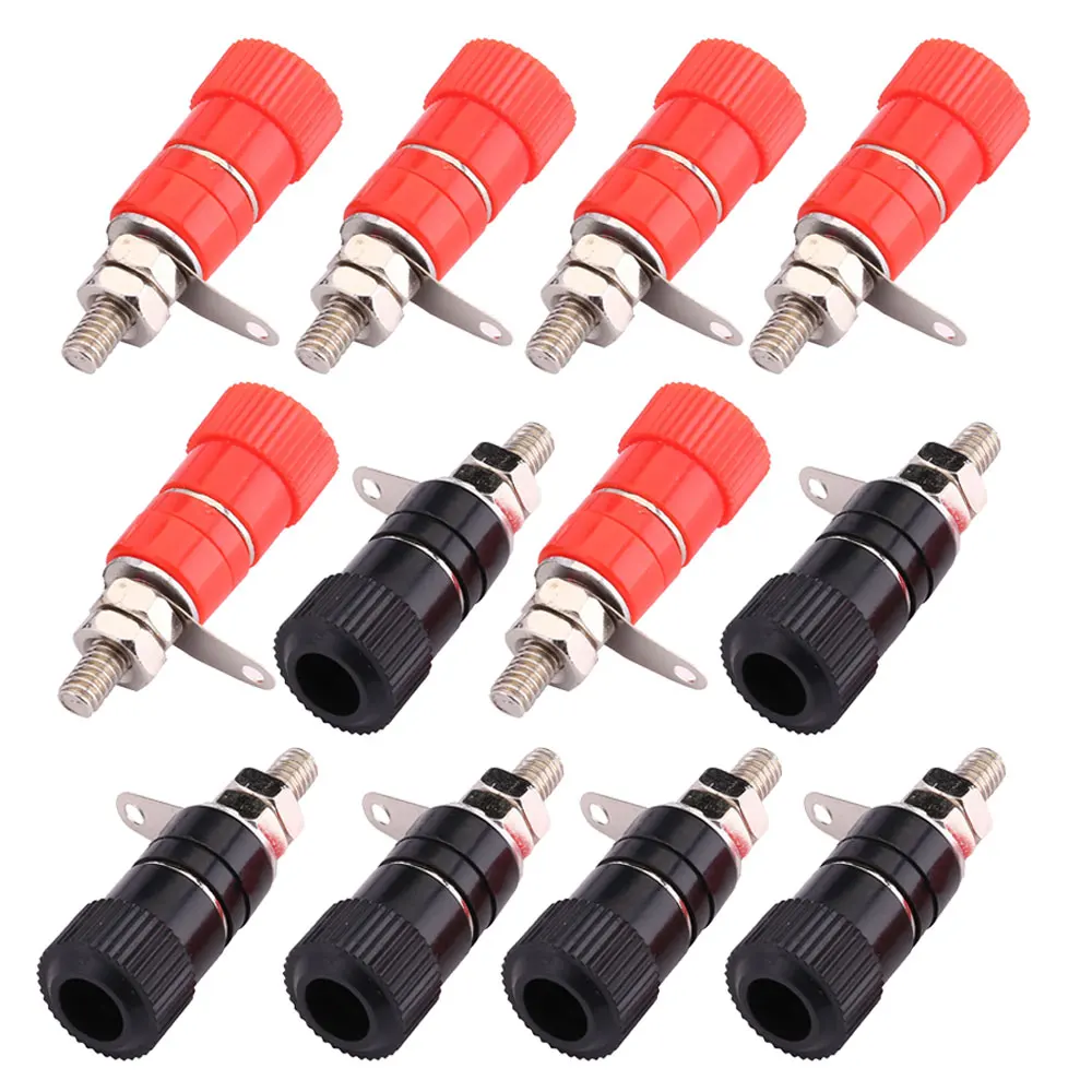 

10PCS Binding Posts Terminals 4mm Banana Plug Socket 4mm Terminal Connector for Amplifier Arduino