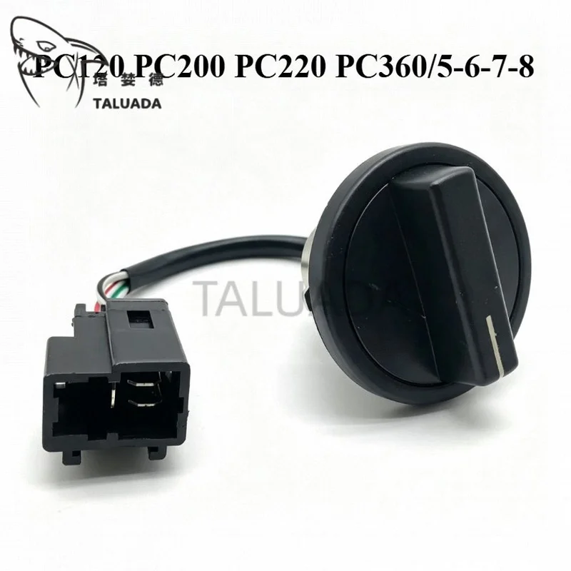 For Komatsu PC120 PC200 PC220 PC360-5-6-7-8 Throttle Knob Switch Excavator