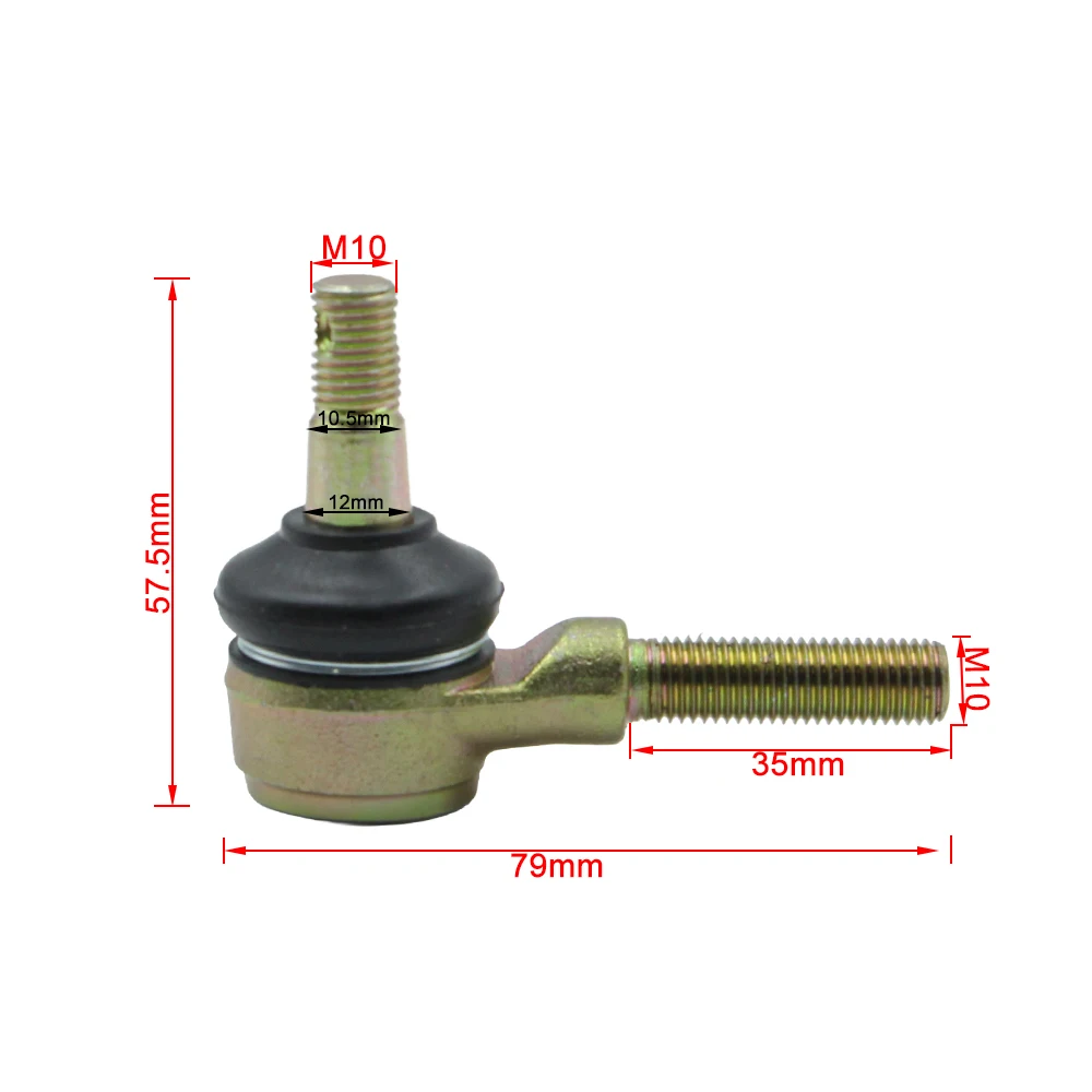 M10 Tie Rod End Kit For Yamaha Banshee 350 Raptor 660 YFM660 YFM550 YFM700 YFM125 YFM250 YFZ350 YFS200 Warrior Blaster Grizzly image 3