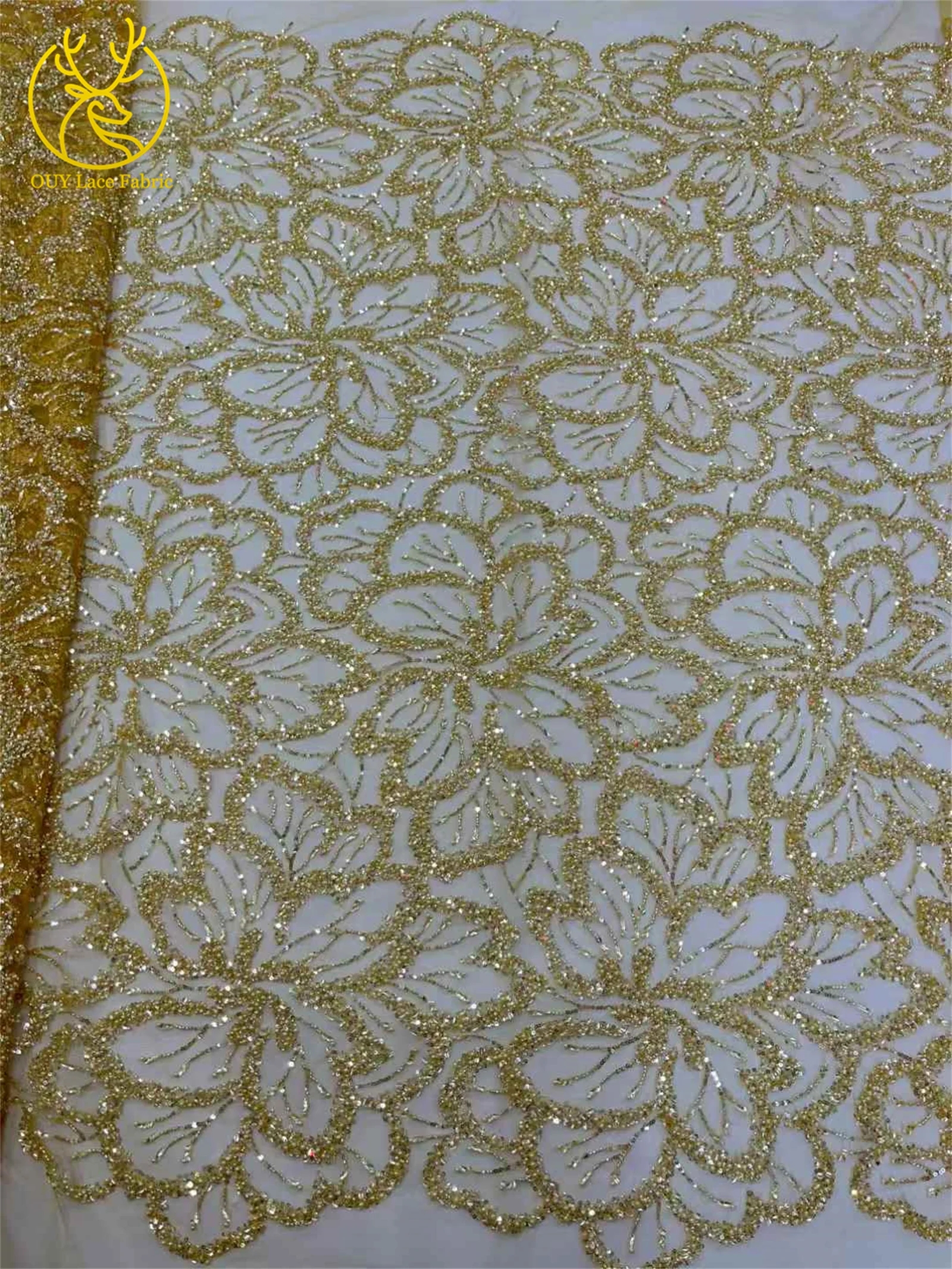 Tela de malla francesa con cuentas de encaje 2025, encaje de lentejuelas de malla nigeriana de alta calidad, vestidos elegantes de fiesta de boda para mujer cosidos, 5 yardas