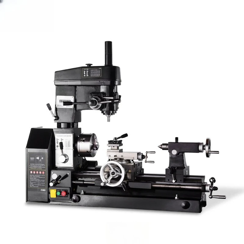 CT300 household lathe, small multifunctional lathe, bench drilling machine, drill milling machine, all metal milling lathe