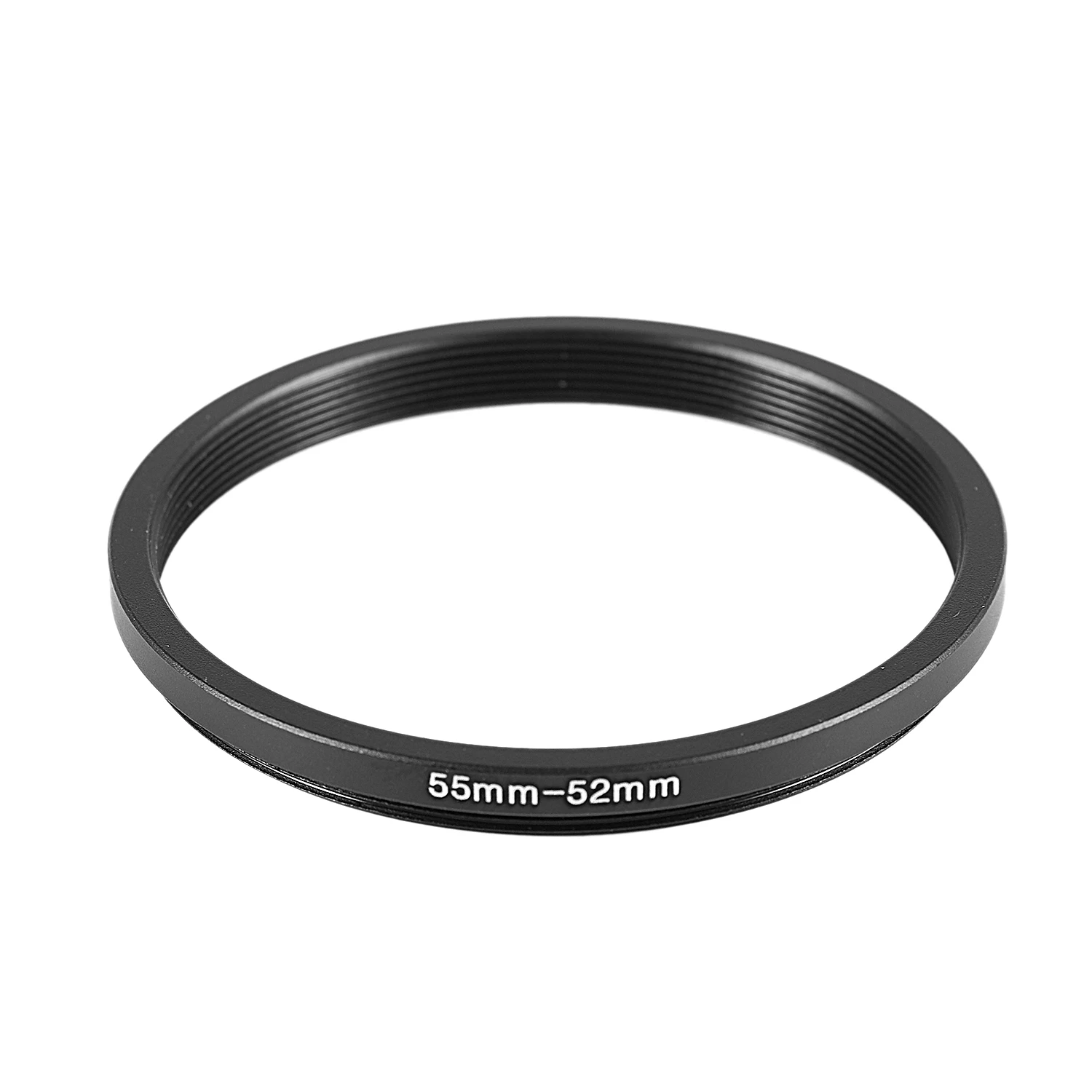 55mm-52mm 55mm to 52mm Black Step Down Ring Adapter for Camera