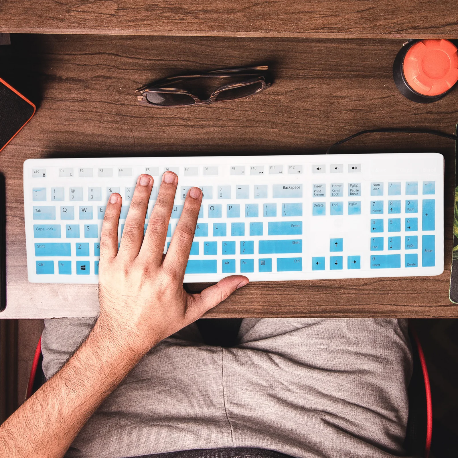 

1 шт. защитная пленка для клавиатуры, силиконовый чехол, ультратонкий, водонепроницаемый, пылезащитный, совместимый с Dell Kb216 Km636 Optiplex