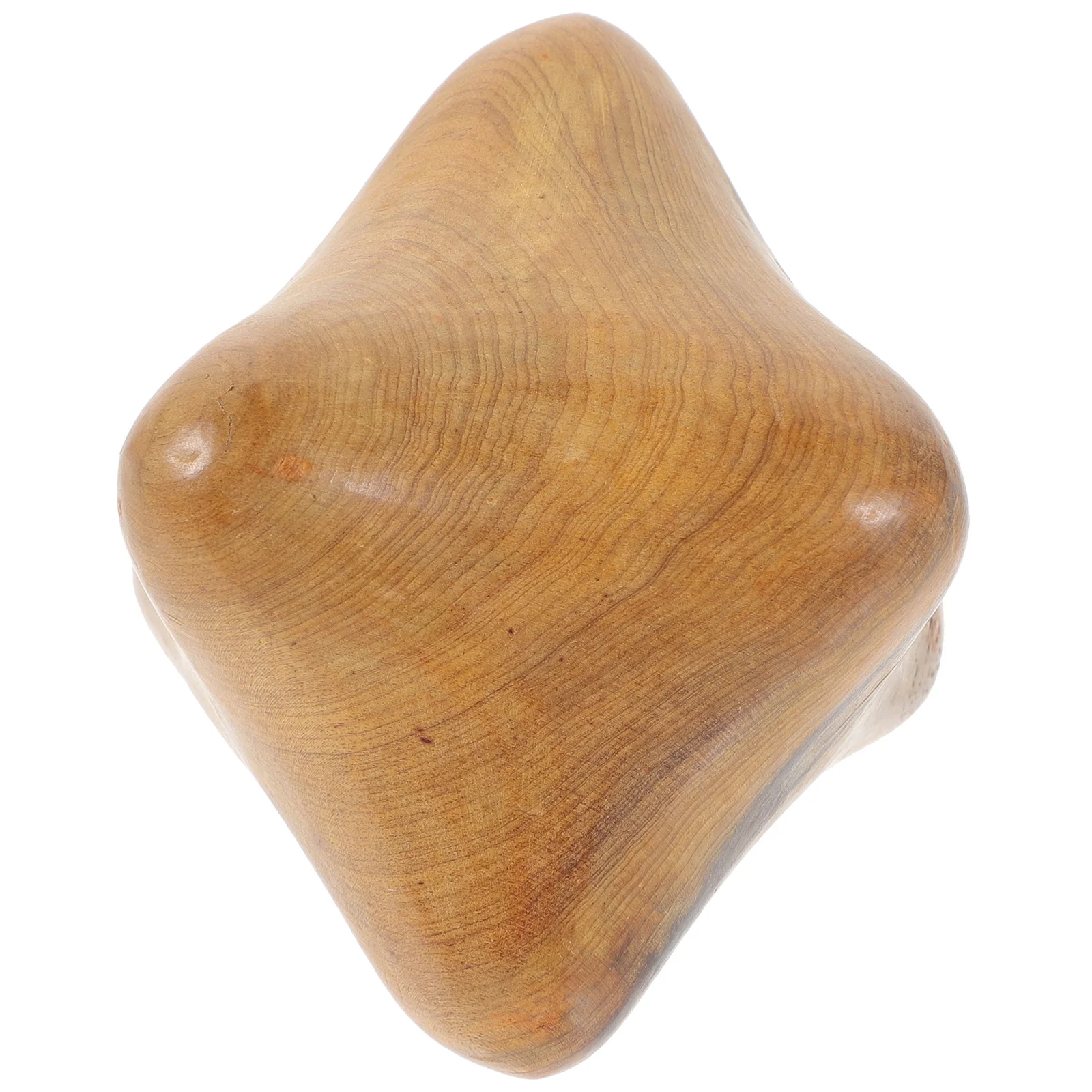 Bola massageadora de madeira hexagonal para alívio do estresse, circulação sanguínea, dispositivo de ferramenta de exercício manual, massageador de madeira
