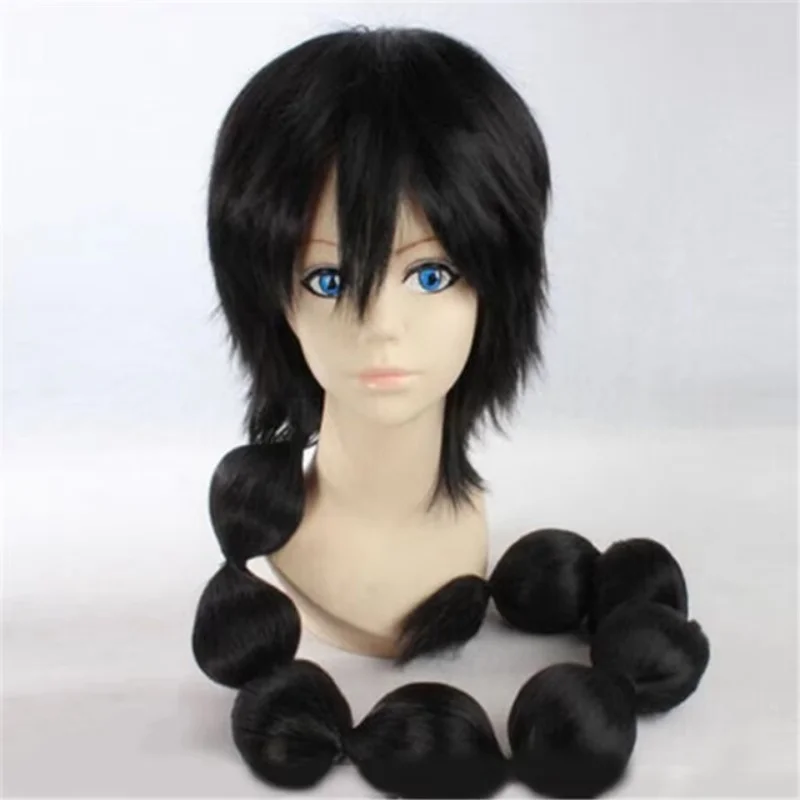 

Anime Magi Judal Judaru Cosplay Wig Black Long Cosplay Set Costume Halloween Anime Hair+ Wig Cap