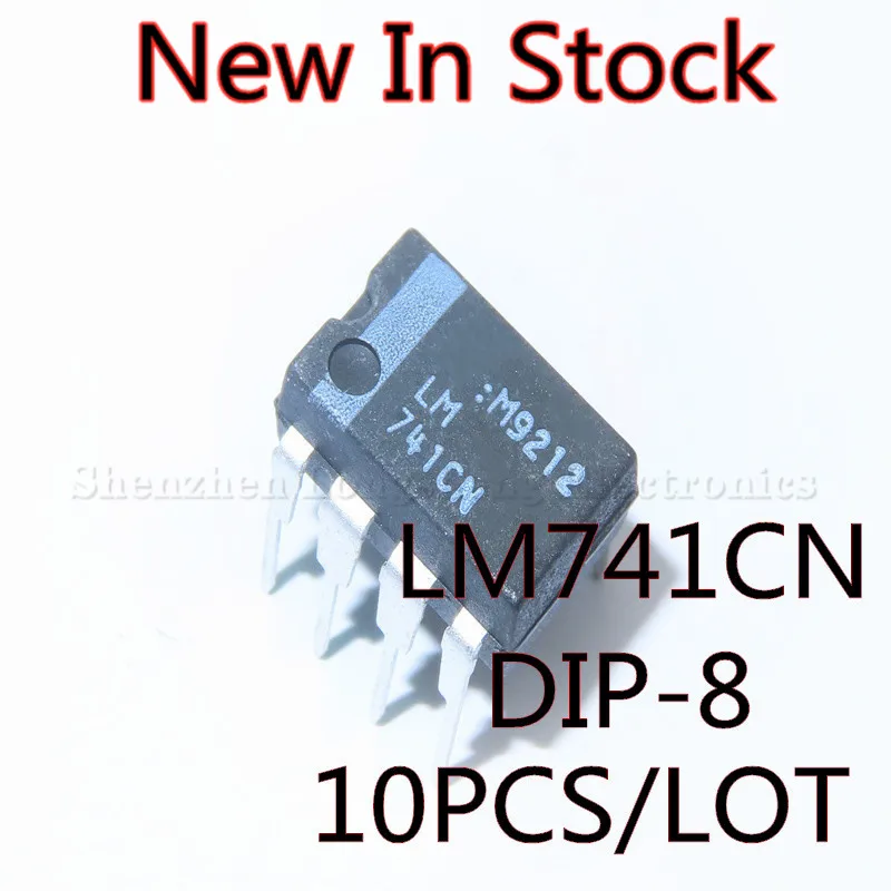 10PCS/LOT LM741CN LM741 DIP-8 Operational Amplifier New In Stock Original