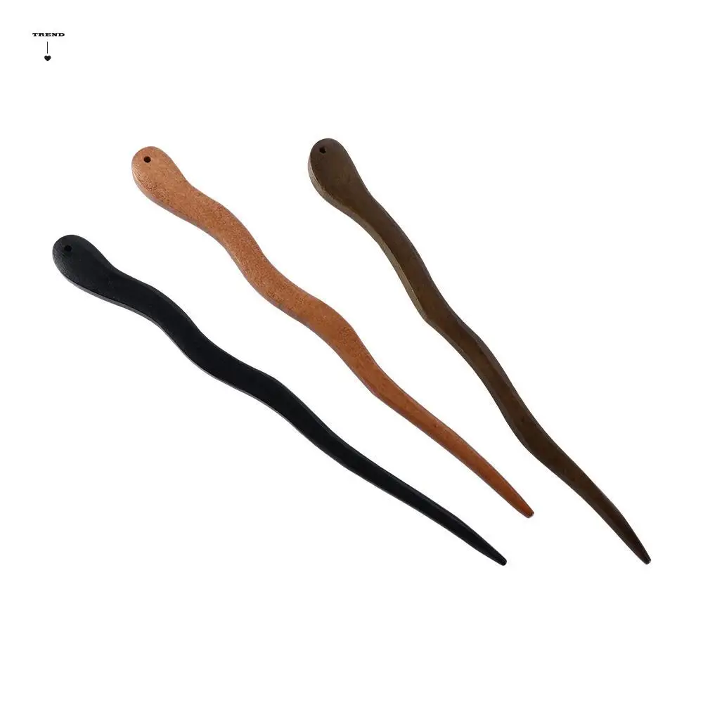 

Vintage Simple Cheongsam Headwear For Girl For Women Chinese Style Hair Fork Wooden Hair Stick Hair Accessories Hairpin