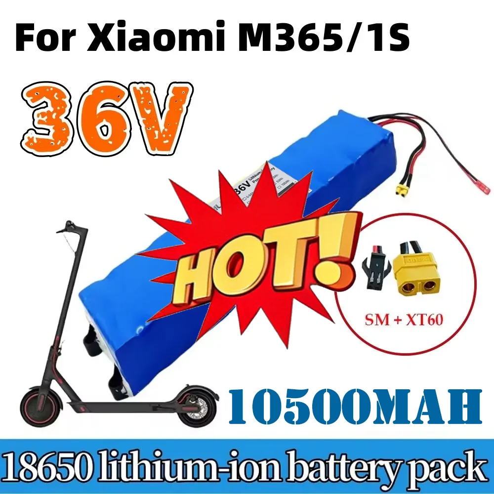 🔧🔧10S3P 36V Battery 10500mAh Suitable For Xiaomi M365/M365pro New Electric Scooter Battery 18650 Lithium-ion battery pack with