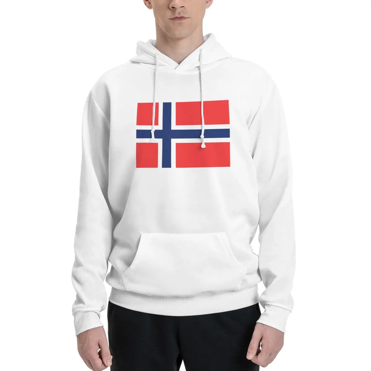 Sweat-shirt à capuche pour Couple, drapeau de la norvège, pour hommes et femmes, pull décontracté, mode, manches longues, automne hiver
