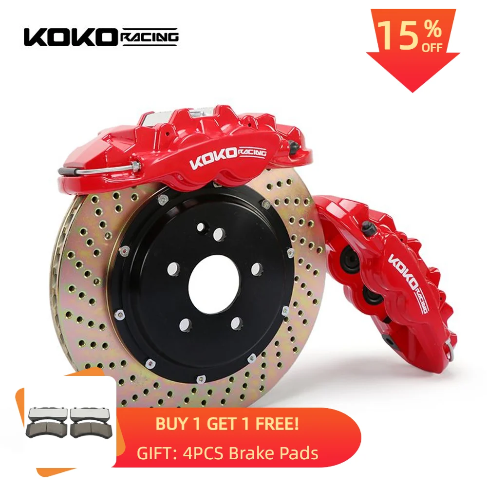 New Arrival 8530 Brake System 4 Pot Caliper with Drilled Disc Rotors 18 Rim for Bmw E36