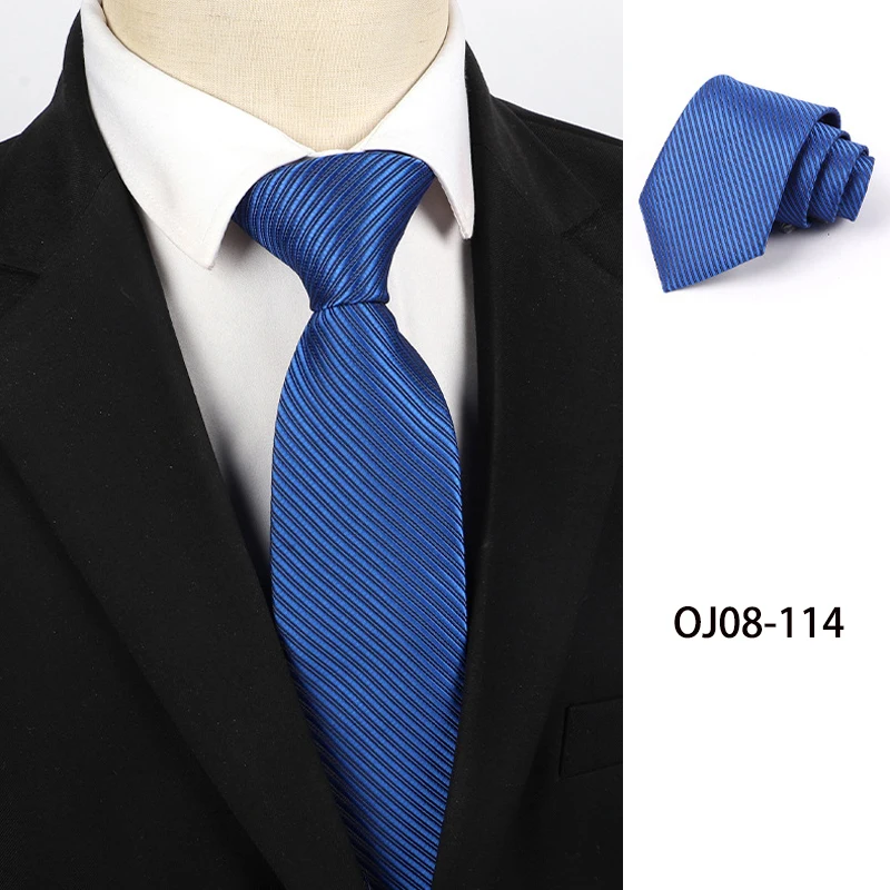 التعادل Gravatas موضة الجاكار المنسوجة 8 سنتيمتر ربطة العنق اكسسوارات الزفاف أزرق رمادي أسود اللون رجل المشارب صالح مجموعة مكتب الحفلات #6