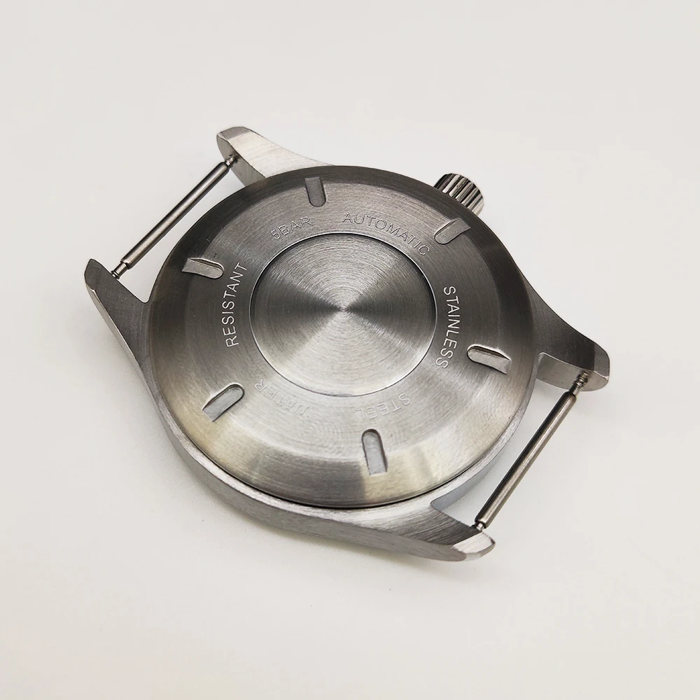 NH35 Case 40mm, Stainless Steel Watch Case Cover for NH35 NH36 4R Movement Watch Shell, Fits 33.5mm Dial, Modification Parts