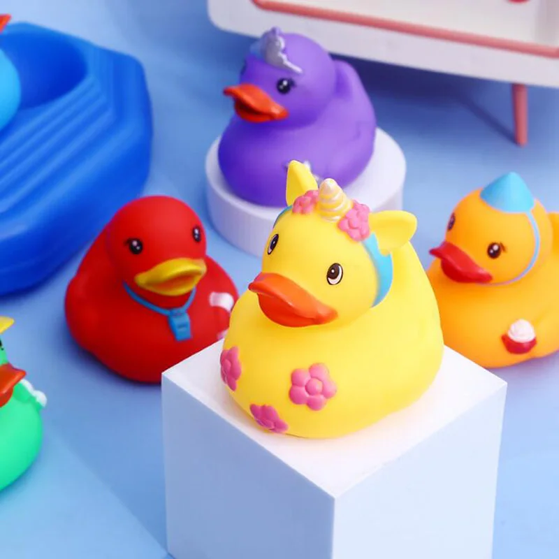 Creativiteit Assortiment Rubber Eend Speelgoed Eendjes Voor Kinderen Bad Speelgoed Verjaardagsgeschenken Baby Douches Speelgoed Zomer Strand En Zwembad Activiteit