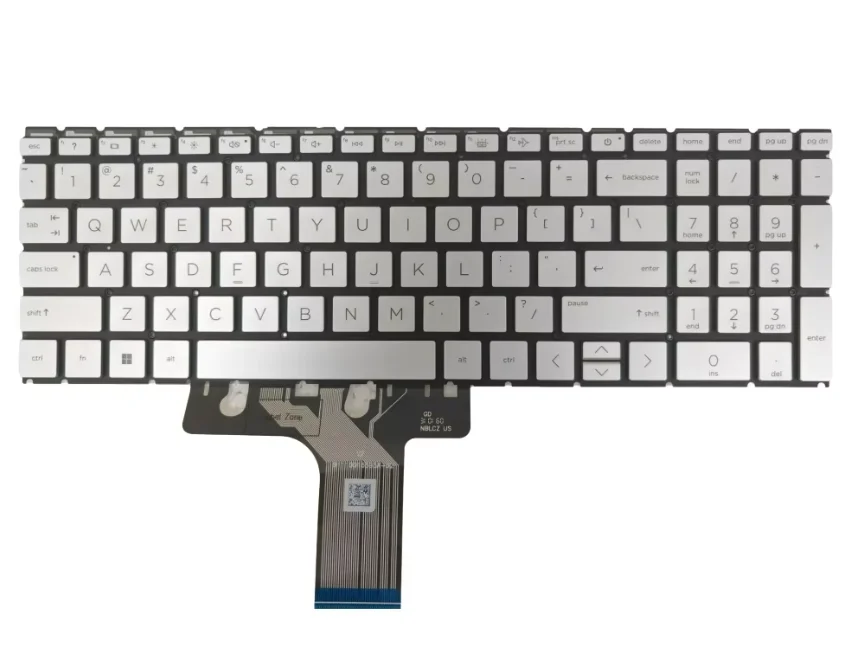 US Silver backlit Keyboard for HP 17-CN 17-CP 17S-CU 470 G8 TPN-L140 I140 I139 L139 TPN-Q246 Q245 15-EH 15-EG 15-ER 15M-EH