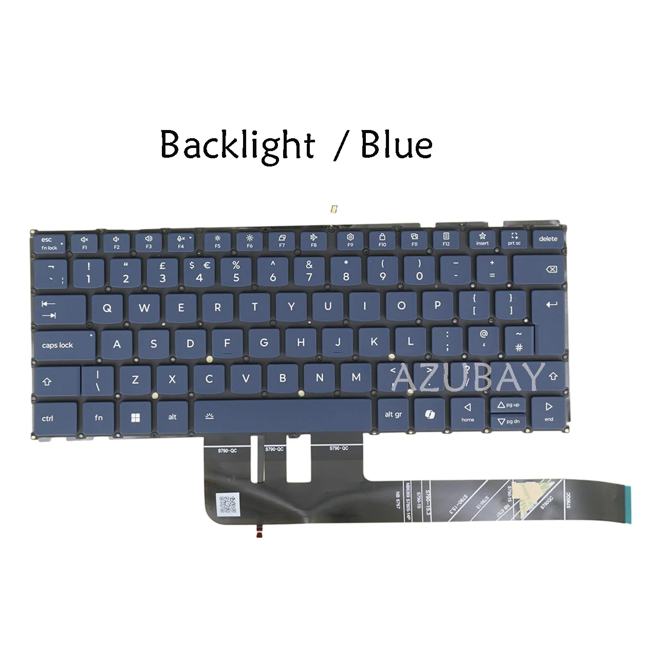 Blue Backlit Keyboard For Lenovo PL4CVXB-UKE, 7 14IMH9 83D8,Yoga Pro 7 14AHP9 83E3, 7 14IMH9 83E2, 7 14ASP9 83HN,UK GB