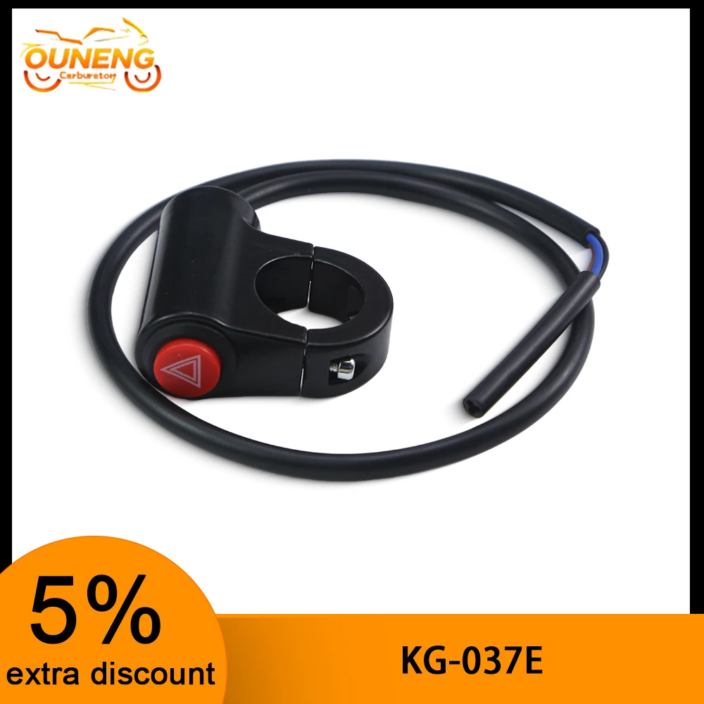 1Pcs Handlebar Mount Hazard Warning Light Switch Double Flash Lamp Controller For Motorbike E Bike