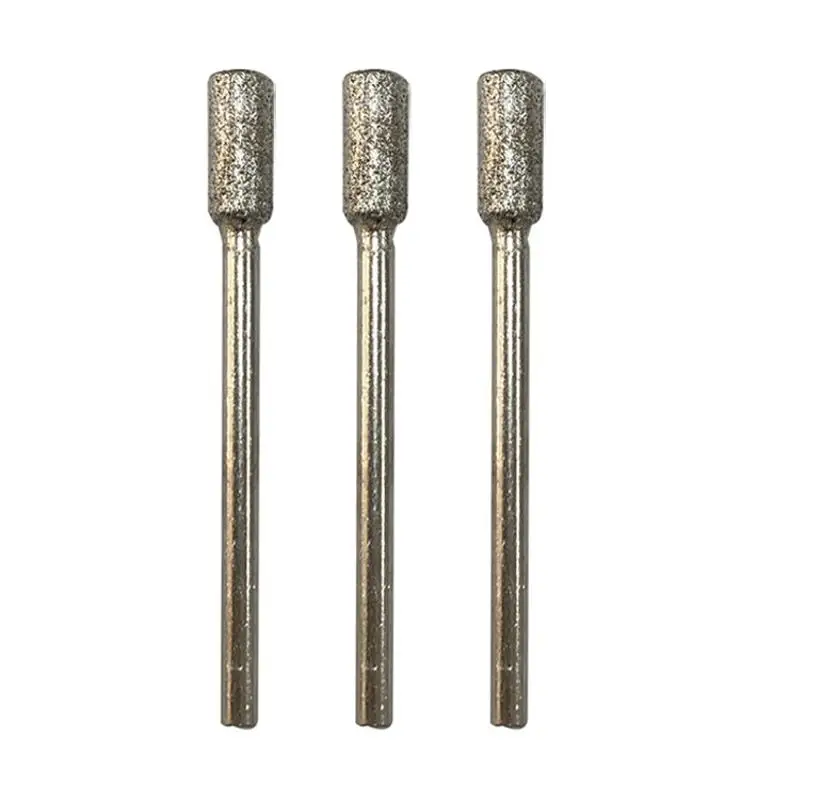 1Pcs High Quality 3mm Diamond 4/5/6mm Chainsaw Grinding Burr Metal Polishing Electric Grinding Drill