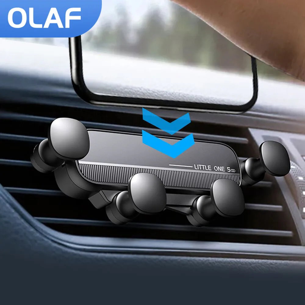 Olaf Gravity Car Phone Holder Air Vent Mount Mobile Cell Stand GPS Support For iPhone 12Pro Huawei Xiaomi Samsung Holder for Car