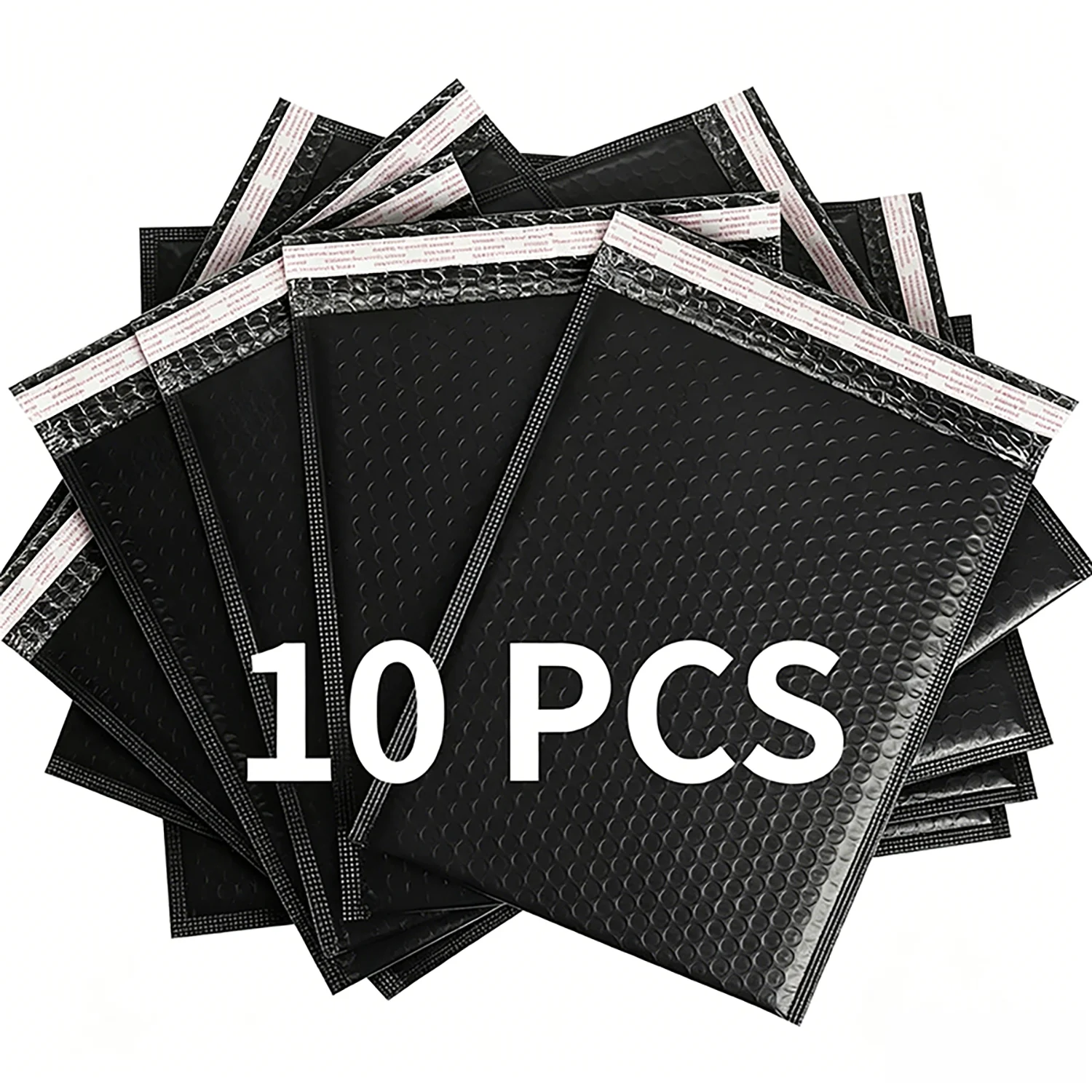10 Pcs Black Waterproof Bubble Mailers Self Seal Tear-Resistant Padded Envelopes for Shipping & Packaging