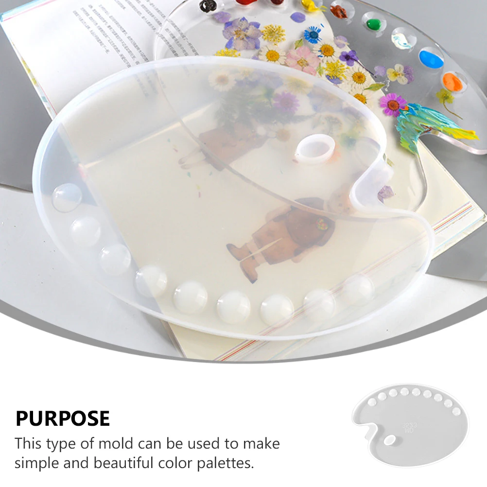 

1pc Diy Epoxy Resin Color Mold Silicone Drawing Board Mold For Art Craft Casting Tool Compatible With Pigment Dye Embellishments