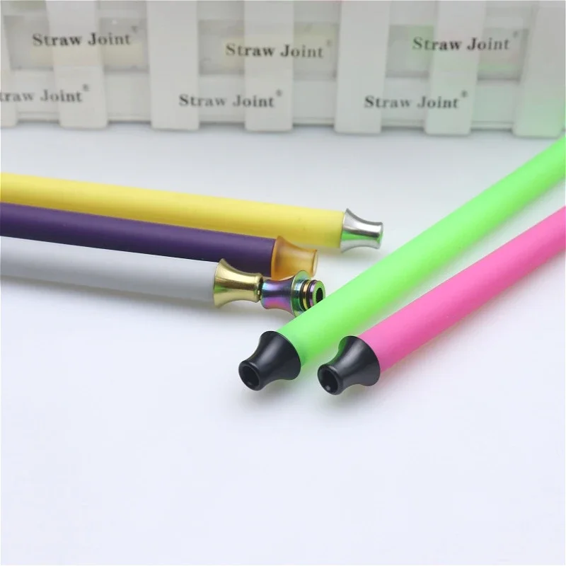 1 قطعة طرف بالتنقيط 510 مظلة على شكل مفصل قش بلاستيكي من الفولاذ المقاوم للصدأ #5