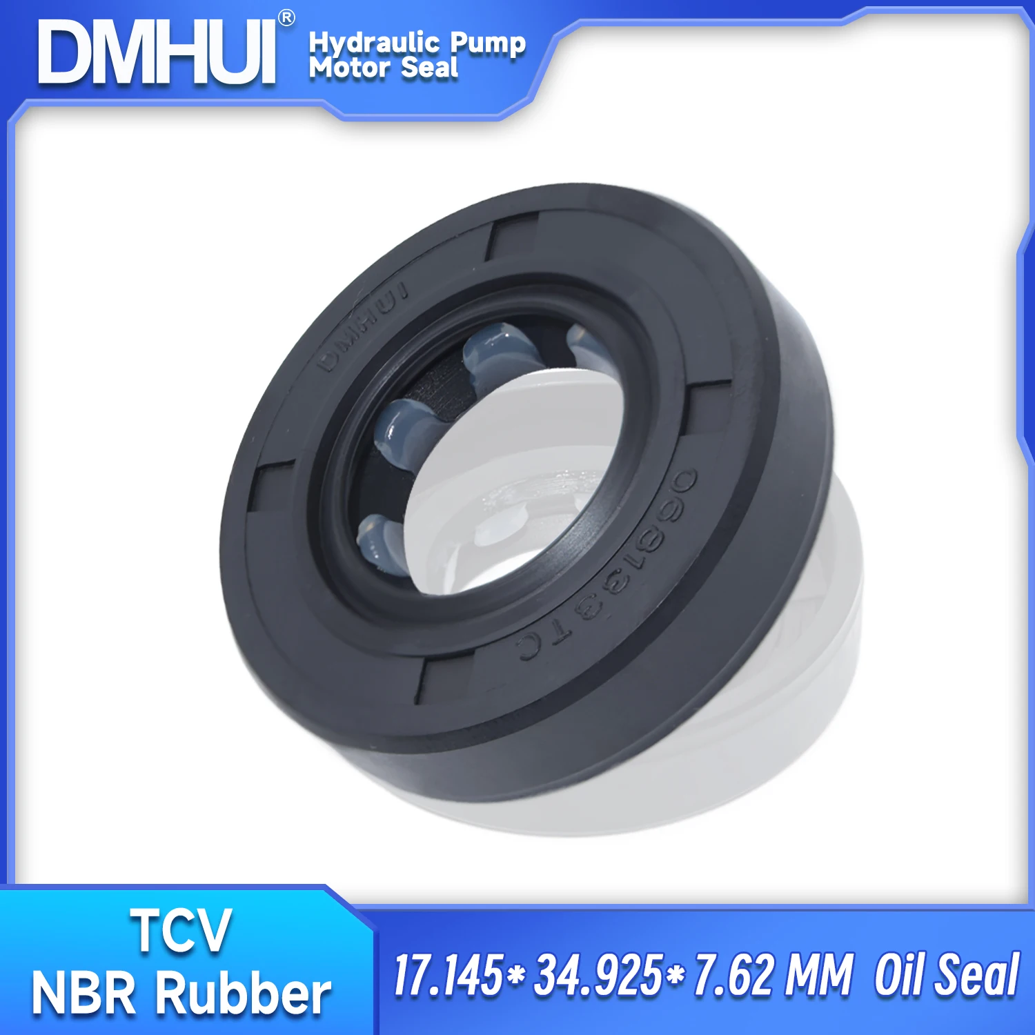 

DMHUI High Pressure 068133 Shaft Sealing Ring 0.675"x1.375"x0.3" Hydraulic Pump TCV NBR Skeleton Oil Seal 17.145x34.925x7.62mm