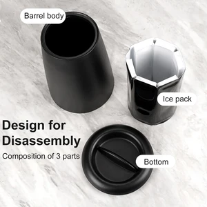 Wein tragbarer Kühlschrank und Eiseimer, abnehmbarer Kühlschrank aus der Weinflasche, Gefrierbeutel, verblassender Champagner, Gefriergläser, 1 PC 10 Hauptverkaufstasche für Wein - №8